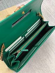 Gucci Diana bambo green leather mini bag - 5