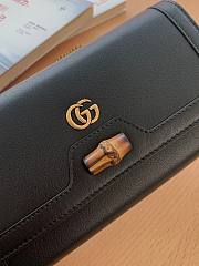 Gucci Diana bambo black leather mini bag - 4