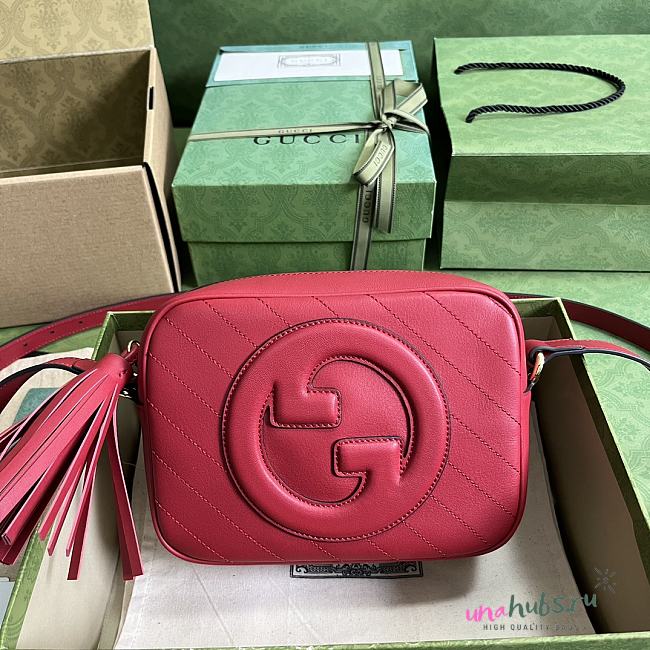 Gucci Soho Blondie Small Red Leather Bag - 1