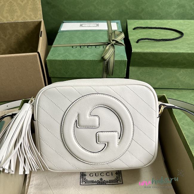 Gucci Soho Blondie Small White Leather Bag - 1