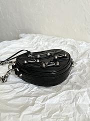 Balenciaga Le Cagole Heart Black Leather Bag - 2