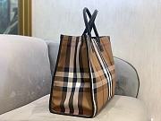 Burberry Beige Check Denny Tote Bag - 5