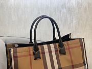 Burberry Beige Check Denny Tote Bag - 3