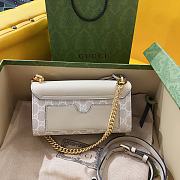 Gucci padlock white leather mini bag  - 6