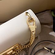 Gucci padlock white leather mini bag  - 3