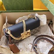 Gucci padlock brown leather mini bag - 4