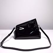 Fendi First Bag Black Patent Leather 26cm - 1