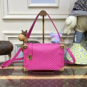 Louis Vuitton Side S-Lock Trunk Pink Calfskin Bag - 1