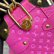 Louis Vuitton Side S-Lock Trunk Pink Calfskin Bag - 3