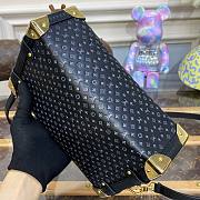 Louis Vuitton Side S-Lock Trunk Black Calfskin Bag - 5