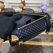 Louis Vuitton Side S-Lock Trunk Black Calfskin Bag - 3