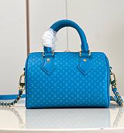 Louis Vuitton Sspeedy Blue Calfskin Bag - 1