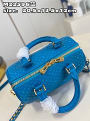 Louis Vuitton Sspeedy Blue Calfskin Bag - 5