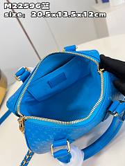 Louis Vuitton Sspeedy Blue Calfskin Bag - 4