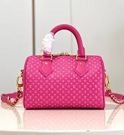 Louis Vuitton Sspeedy Pink Calfskin Bag - 1