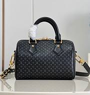 Louis Vuitton Sspeedy Black Calfskin Bag - 1