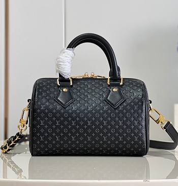 Louis Vuitton Sspeedy Black Calfskin Bag