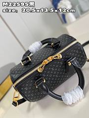 Louis Vuitton Sspeedy Black Calfskin Bag - 5