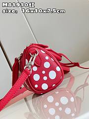 Louis Vuitton x Yayoi Kusama Mini Red Speedy Bag - 3