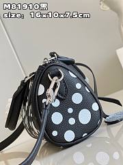 Louis Vuitton x Yayoi Kusama Mini Black Speedy Bag - 6