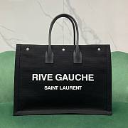 YSL Rive Gauche black tote shopping bag  - 1