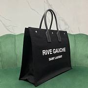 YSL Rive Gauche black tote shopping bag  - 4