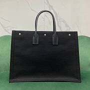 YSL Rive Gauche black tote shopping bag  - 3