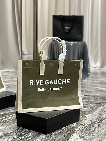 YSL Rive Gauche new green tote shopping bag