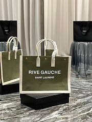 YSL Rive Gauche new green tote shopping bag - 6