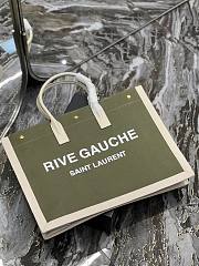 YSL Rive Gauche new green tote shopping bag - 2