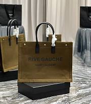 YSL Rive Gauche green tote shopping bag - 1