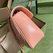 Gucci Marmont  Peachy Leather GG Shoulder Bag - 5