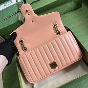 Gucci Marmont  Peachy Leather GG Shoulder Bag - 4