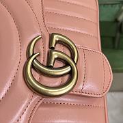 Gucci Marmont  Peachy Leather GG Shoulder Bag - 3
