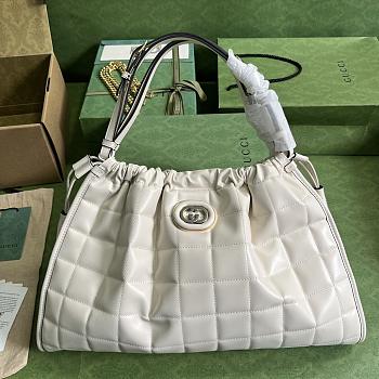 Gucci Deco medium white tote bag