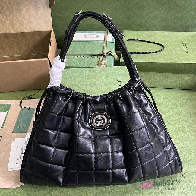 Gucci Deco medium black tote bag - 1