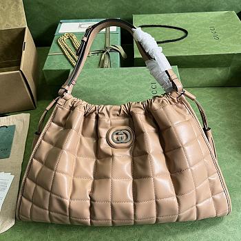 Gucci Deco medium beige tote bag