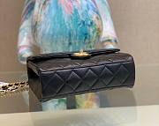 Chanel CF Mini Flap Black Leather Bag - 2