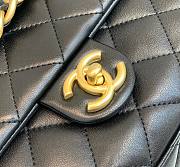 Chanel CF Mini Flap Black Leather Bag - 3