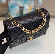 Chanel CF Mini Flap Black Leather Bag - 4