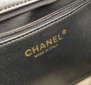 Chanel CF Mini Flap Black Leather Bag - 5