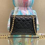 Chanel CF Mini Flap Black Leather Bag - 6