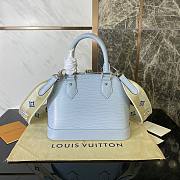 Louis Vuitton Alma BB Blue Epi Leather Bag - 6