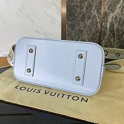 Louis Vuitton Alma BB Blue Epi Leather Bag - 5