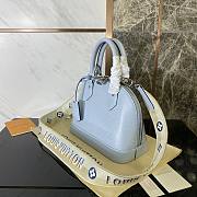 Louis Vuitton Alma BB Blue Epi Leather Bag - 3