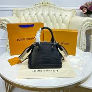 Louis Vuitton Alma BB Black Epi Leather Bag - 3