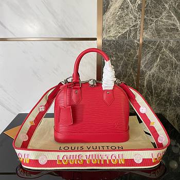 Louis Vuitton Alma BB Red Epi Leather Bag