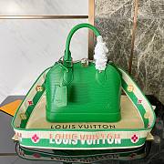 Louis Vuitton Alma BB Green Epi Leather Bag - 1