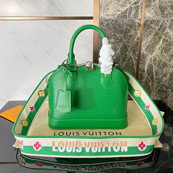 Louis Vuitton Alma BB Green Epi Leather Bag