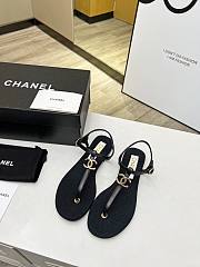 Chanel black sandals  - 6